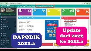 Cara Update Dapodik dari Versi 2022 ke 2022a [upl. by Meter]