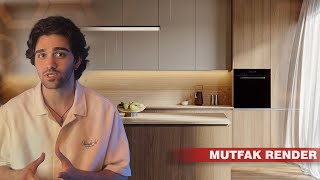 3DS Max Mutfak Modelleme ve Render [upl. by Anjela]