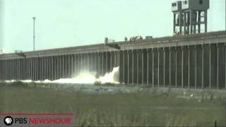 Water Pours Through the Morganza Spillway [upl. by Novyert161]