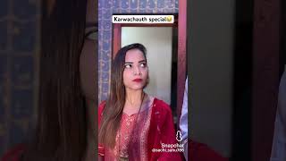 karwachauth funny video 😂😂 [upl. by Ahsiaa713]