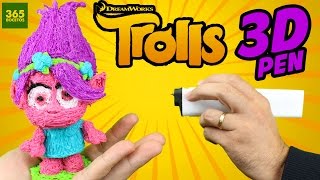 DIBUJANDO EN EL AIRE MUÑECOS 3D PLUMA 3D  3D printing Pen  Dibujando Trolls [upl. by Lebna]