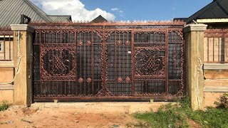 Price Of Rolling Gates Fence Rails Entrance Doors Exit Doors In Benin City Edo State Nigeria [upl. by Ozne]