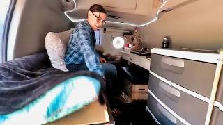 Living in a Cargo Van with a NO BUILD BUILD  NoBuild Van Life [upl. by Dugald]