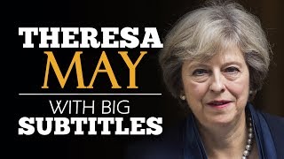 ENGLISH SPEECH  THERESA MAY Britain the Great Meritocracy English Subtitles [upl. by Ida135]