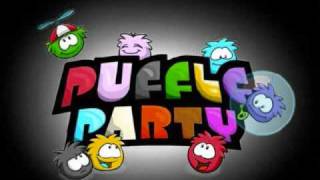 Puffle Party quotBlack Puffle Roomquot Music [upl. by Dlonyer]