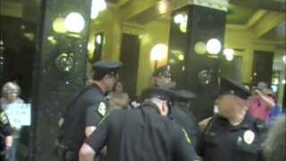 WI Capitol Police Attack Damon Terrell For Observing Sing Along [upl. by Jarad]