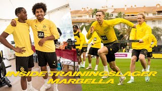 BVB Inside training camp Marbella schedule team hotel training  Behind the scenes [upl. by Iaria]