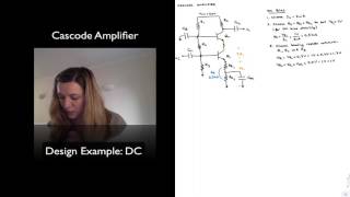 Cascode Amplifier Design Example  DC Biasing [upl. by Chad837]