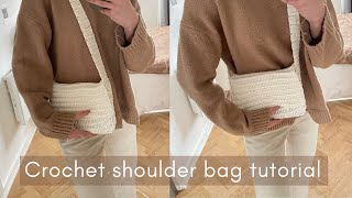 Beginner Friendly Crochet Shoulder Bag Tutorial I Kenikse Crochet [upl. by Eyr294]