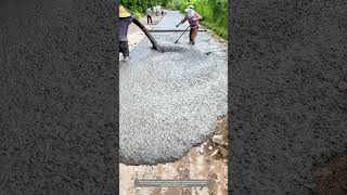 Rural Road Concrete Pouring Seems Yet Isnt Satisfactory [upl. by Buck]