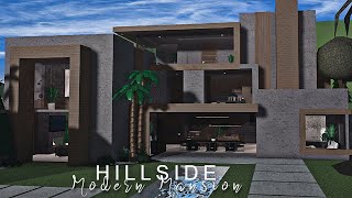 Bloxburg Hillside Modern Mansion 100k  NO LARGE PLOT  BLOXBURG Roblox [upl. by Anerual]