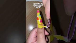 Basado en fail nail😰 nails naildesign nailhacks naildesignathome shorts nailtrends [upl. by Macilroy]