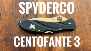 Spyderco CentoFante 3 [upl. by Yssac]