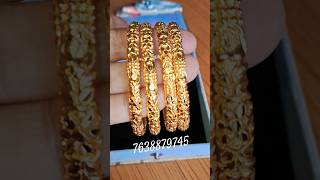 Premium quality copper based gold polised banglessize 26loboloi WhatsApp koribo 7638879745 [upl. by Stichter]