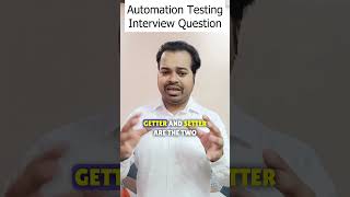 Getter and Setter method in Java  Interview Question  Automation Testing most asked questions SDET [upl. by Ardnohsed658]