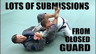 JiuJitsu Submissions  Lots of Closed Guard Submissions [upl. by Swithin]