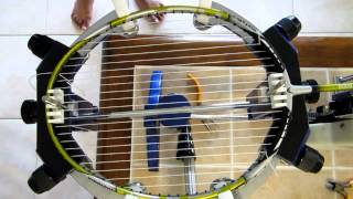 Badminton racket stringing video tutorial [upl. by Dulci]