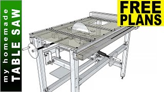 🟢 My Homemade Table Saw 👉 FREE Table Saw DIY Plans 👈 [upl. by Wendall758]