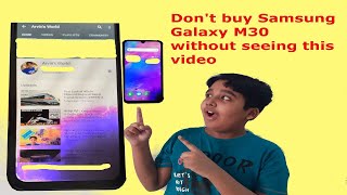 Samsung M30 Mobile Display Problem  Watch this video before buying Samsung Galaxy M30 [upl. by Rydder]