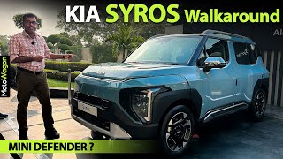 Kia Syros 2024  Full Walkaround Review  Tamil Car Review  MotoWagon [upl. by Alfred]