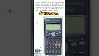 Variância e Desvio Padrão Amostral na Calculadora Científica Casio Fx82ES [upl. by Darwin693]