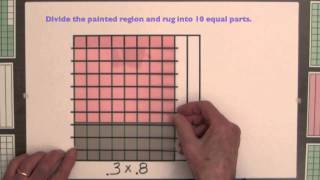 Video 10 Multiplicaion of Decimals with Decimal Squares [upl. by Nedak]