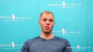 Eidur Gudjohnsen legendary Icelandic footballer and former Chelsea player at Aspetar [upl. by Aicenert]