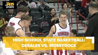 HS Boys State Basketball Semis DeSales vs Mossyrock [upl. by Nylatsyrc111]