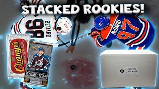 BEDARD amp McDAVID PACKS July Hit Box Hockey Cards Unboxing [upl. by Chappell]