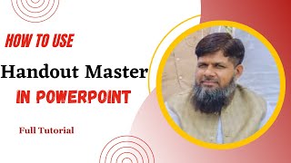 How to use PowerPoint Handout Master  Handout Master in PowerPoint  Usman Khalid [upl. by Ahsoyek]