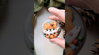 🦊Simle Christmas cookie decorating for beginners cookiedecorating christmas royalicing [upl. by Nappy221]