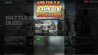 AMD FSR 30 FRAME GEN SE VE MUY BIEN EN WARZONE [upl. by Derej]