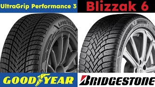 Goodyear UltraGrip Performance 3 vs Bridgestone Blizzak 6 [upl. by Einnahpets21]