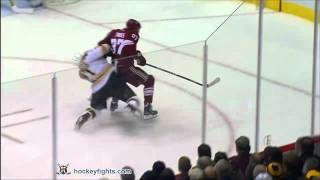 Adam McQuaid vs Raffi Torres Dec 28 2011 [upl. by Oralla]