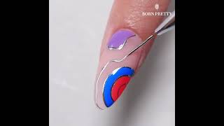 DIY Metallic Swirl Nail Art BORN PRETTY [upl. by Sedgewick489]