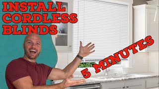 Install Cordless Blinds in 5 Minutes [upl. by Fleming718]