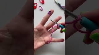 How to hold the yarn in crochet [upl. by Aratak66]