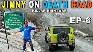 JIMNY On DEATH ROAD 😱 WORLDS most DANGEROUS ride  KILLAR KISHTWAR sach pass  Pangi valley [upl. by Vasquez]