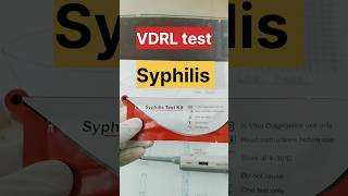 VDRL testrapid test for Syphilis disease dmlt labtechnician bscnursing [upl. by Singleton736]