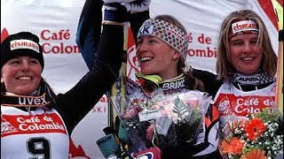 Urška Hrovat wins slalom Crans Montana 1998 [upl. by Hsirap18]