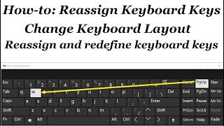 How to reassign and redefine keyboard keys in Windows 1087 [upl. by Glennie604]