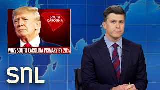 Weekend Update Trump Wins South Carolina Primary Biden Raises 56 Million For Campaign  SNL [upl. by Rosalba]