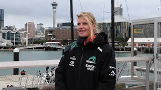 Cup Spy Interview Veerle ten Have Emirates Team NZ  AC75  Day 84  Auckland  June 7 2024 [upl. by Eelegna]