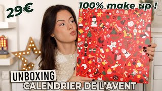 UNBOXING Calendrier de l’avent maquillage 29€ BYS [upl. by Asinla]