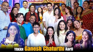 UNCUT Yeh Rishta Kya Kehlata Hai Ganesh Chaturthi Celebration Shivangi JoshiSamridhi ShuklaRohit [upl. by Arbua]