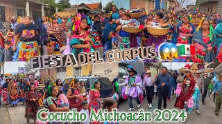 Corpus en Cocucho Michoacán 2024 🇲🇽♥️  30 de Mayo [upl. by Jerrol]