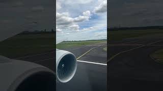 KLM 777200ER takeoff PHBQN [upl. by Atiekal]