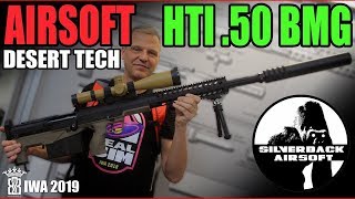 IWA 2019  Silverback Desert Tech HTI 50BMG Airsoft Deutsch English [upl. by Otrebile]