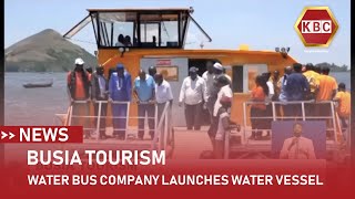 Water Bus Company launches a water vessel to help boost tourism in Busia [upl. by Eli]