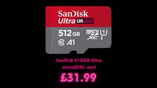 SanDisk 512GB Ultra microSDXC card  SD adapter Memory card Full HD up to 150 MBs £3199 👇🔥 [upl. by Cordle]